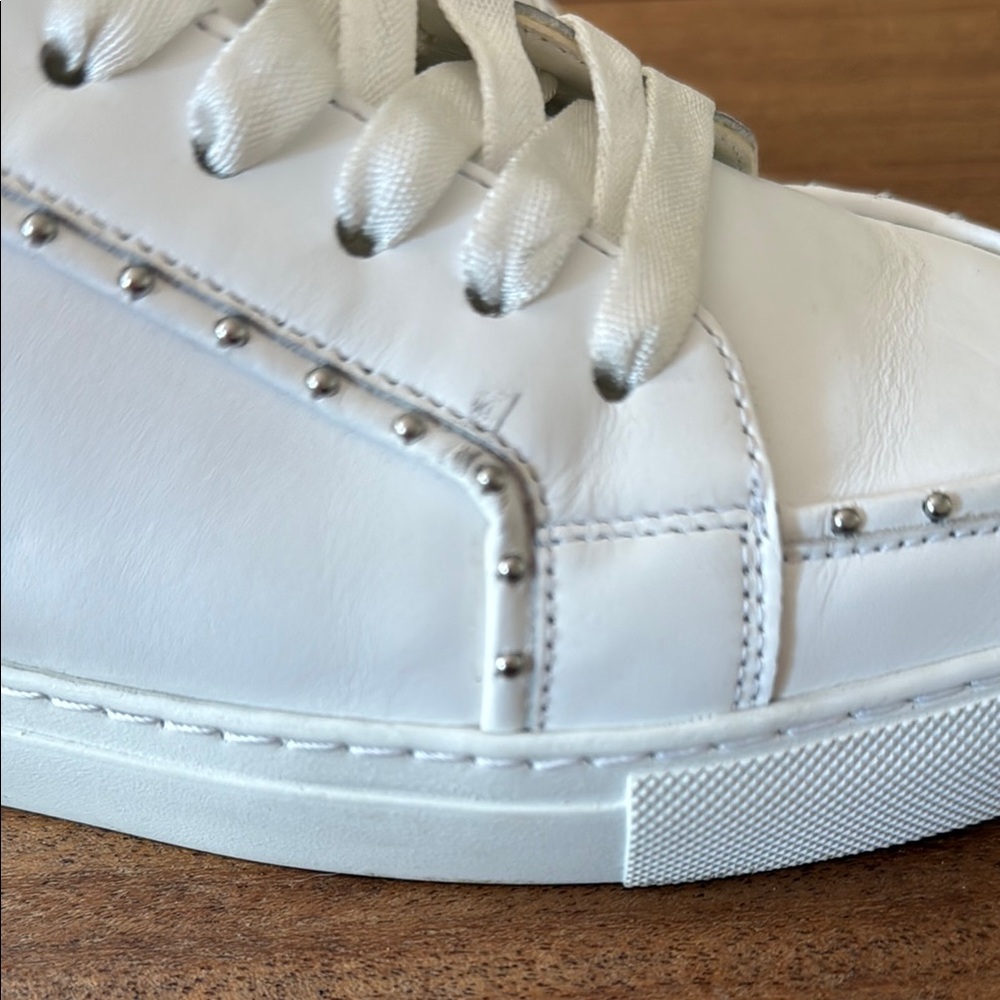 Zadig & Voltaire White Leather High-Top Sneakers - Picture 6 of 6